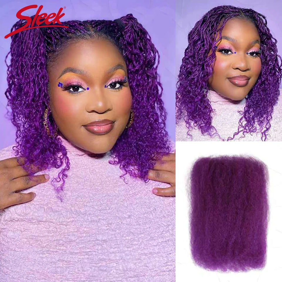 Afro Kinky Curly Bulk Human Hair For Braid Twists Curly Hair Extension Peruvian Hair for Dreadlock Extension Create Dreadlocks