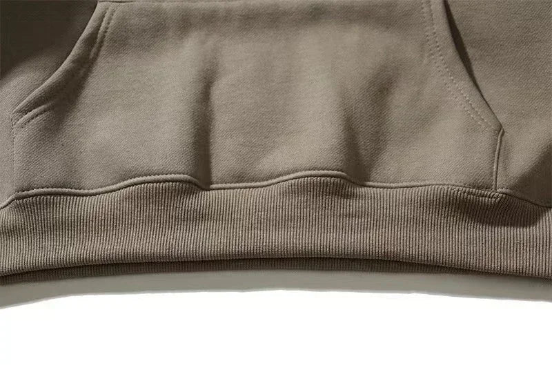 Classic Brand Double Line Embossed Letter Men's Hoodies Luxury Design Three-dimensional Letter Hoodie High Street Couple Sweater