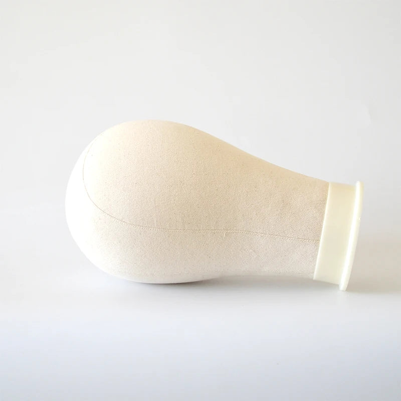 Wig Stand with Head Canvas Wig Mannequin Head for Hairstyle Display Making Wig Head Wig Supports Holder