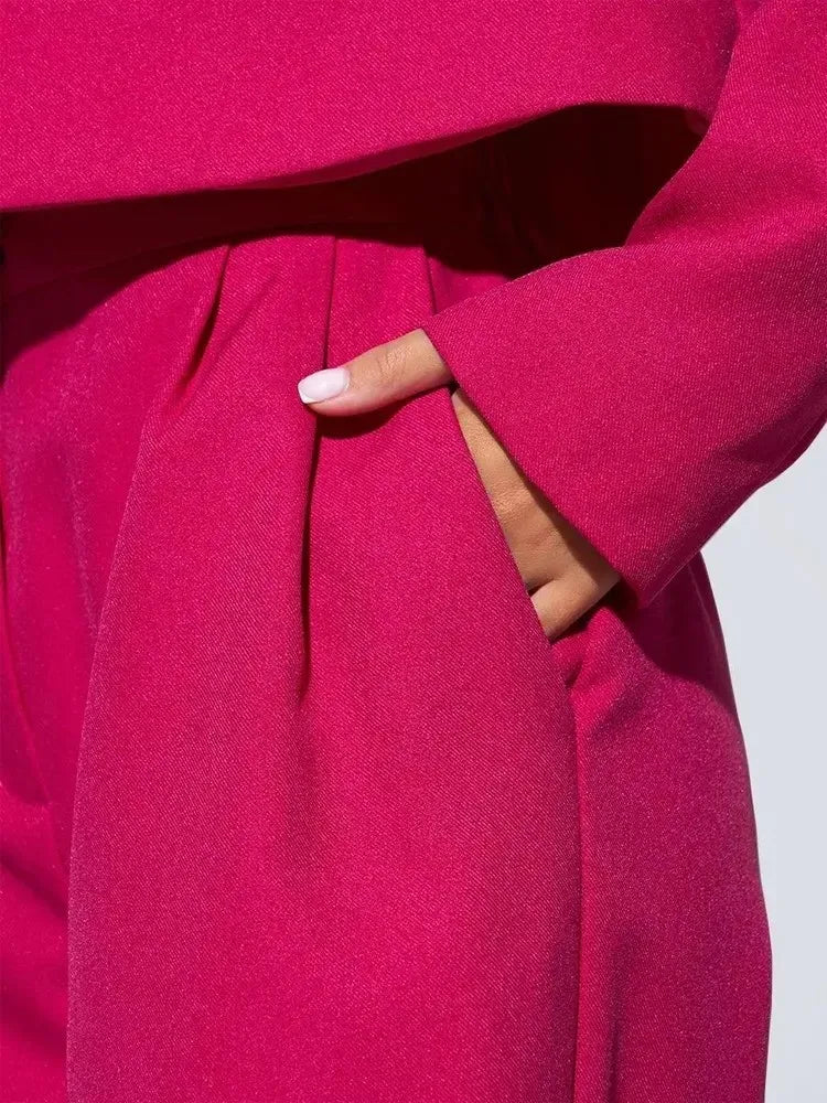 Women's Clothing 2025 Autumn New Fashion Casual Short Small Suit Slim Fit Trousers Women's Suit Костюм Женский Летний