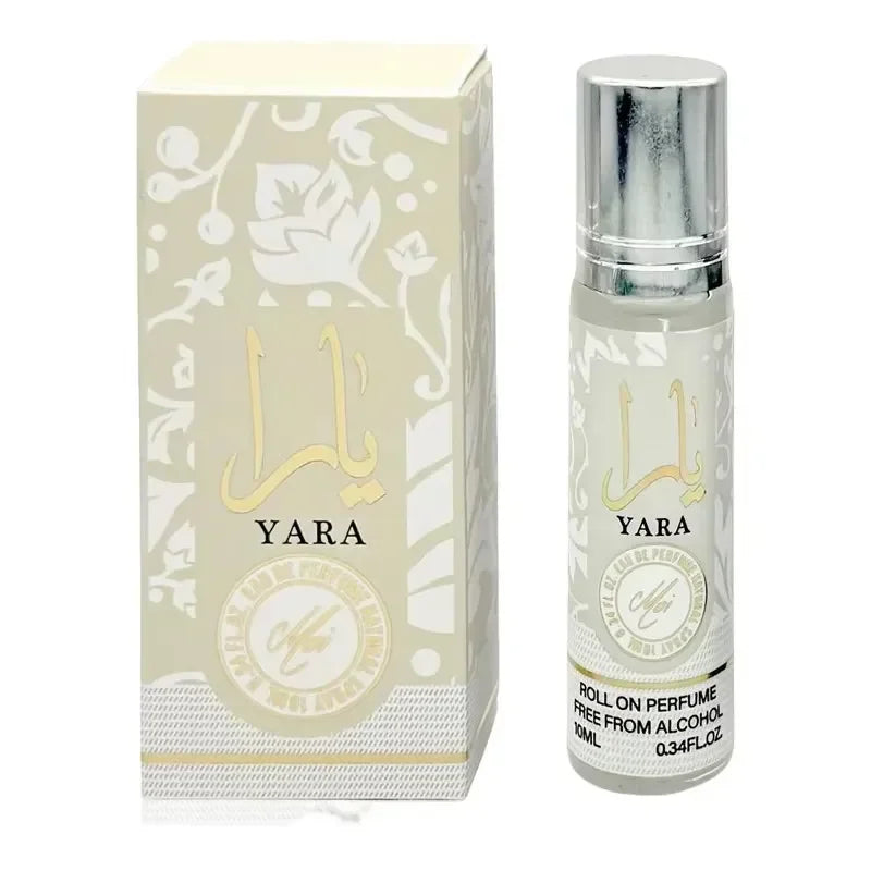 YARA Roll On Perfume Oil 10ML By Ard Al Zaafaran for unisex 0.34oz/3.4oz Lattafa Yara Perfume Samples Long-lasting fragrance