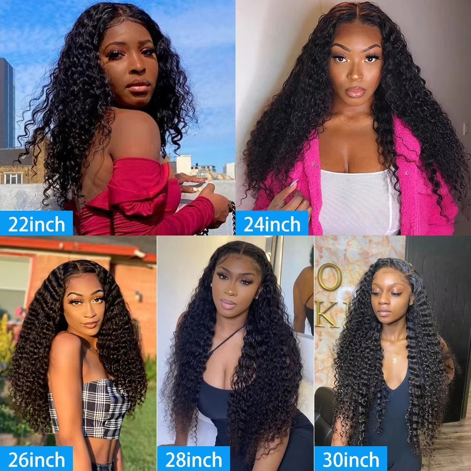 13x4 13x6 Water Wave Curly Human Hair Wig 30 Inch Lace Front Wig Human Hair Deep Wave Frontal Wig Hd Lace Wigs On Clearance Sale