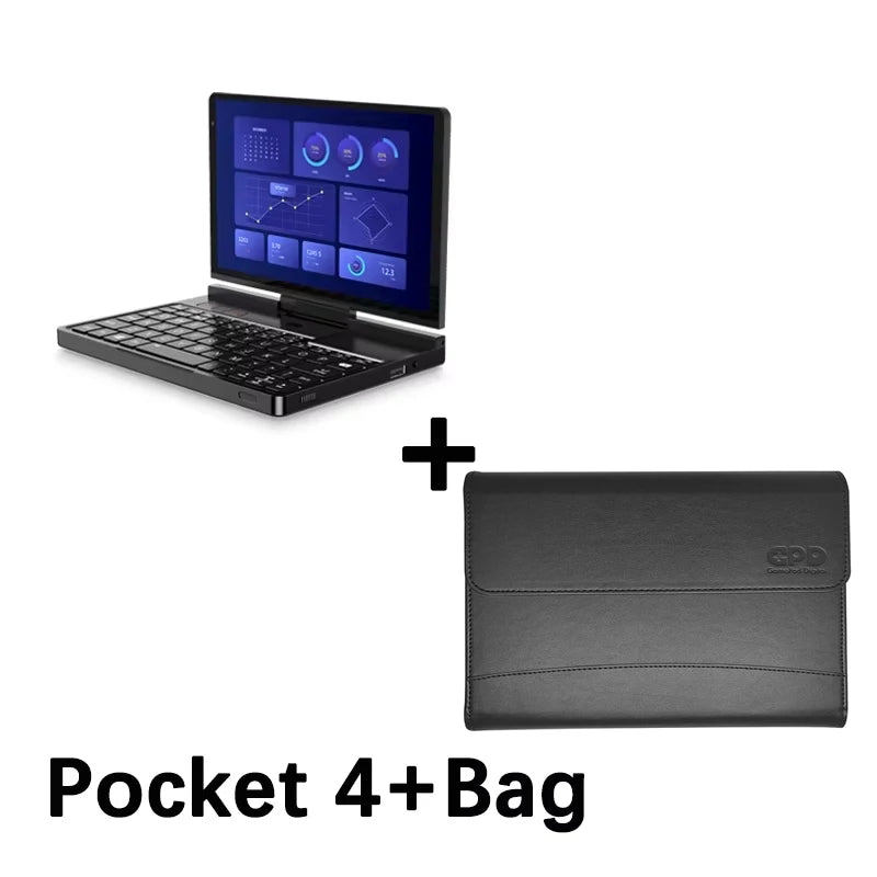 New 2025 version! GPD Pocket 4 8.8-inch AMD AI 9 HX 370 64GB RAM 2TB NVMe 2.5K resolution 144Hz refresh rate Gaming Mini Laptop