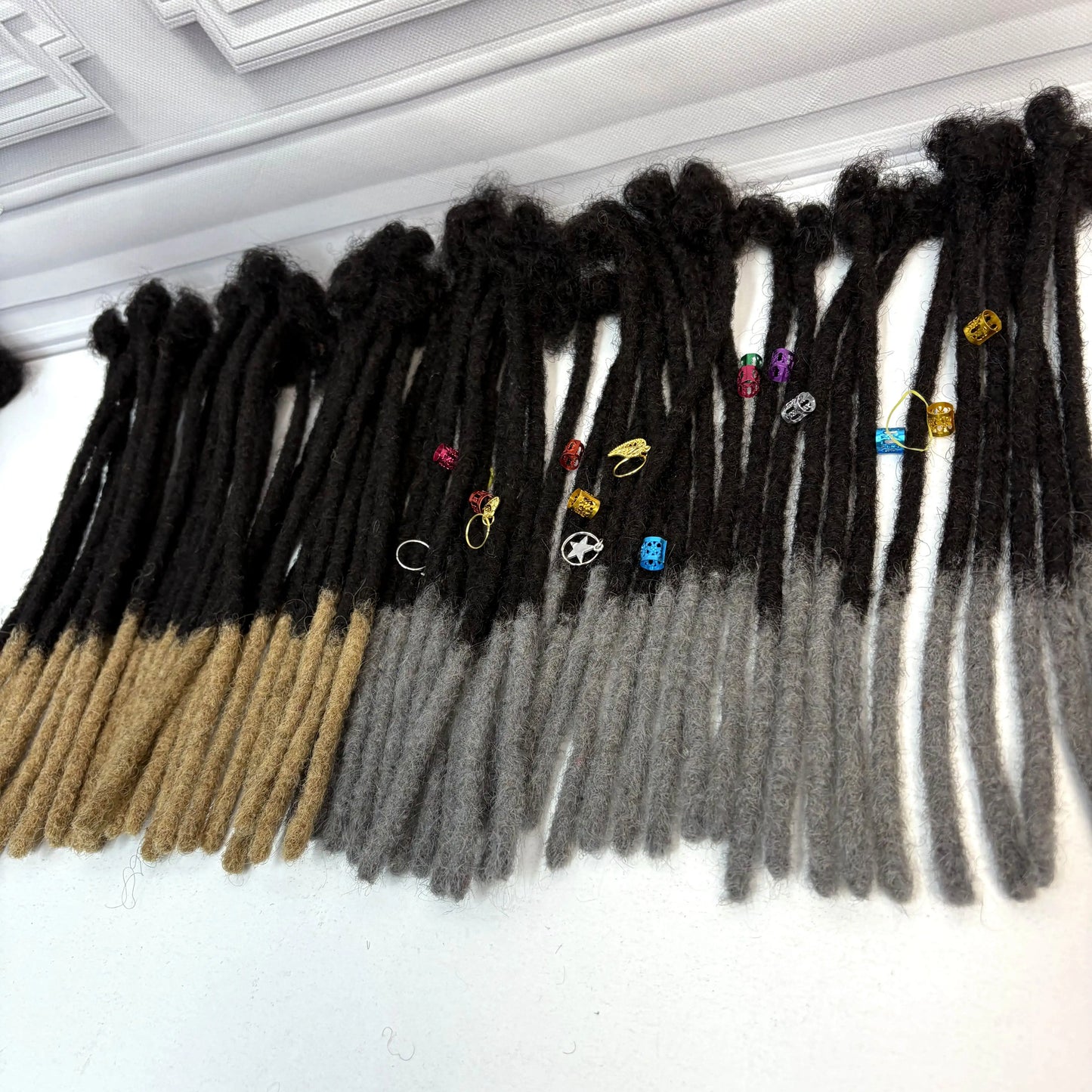 0.6cm Colored Loc Extension Human Hair 10 inch 50 Strands Full Handmade 100% Human Hair Loc Dreadlock Extensions for Men Women