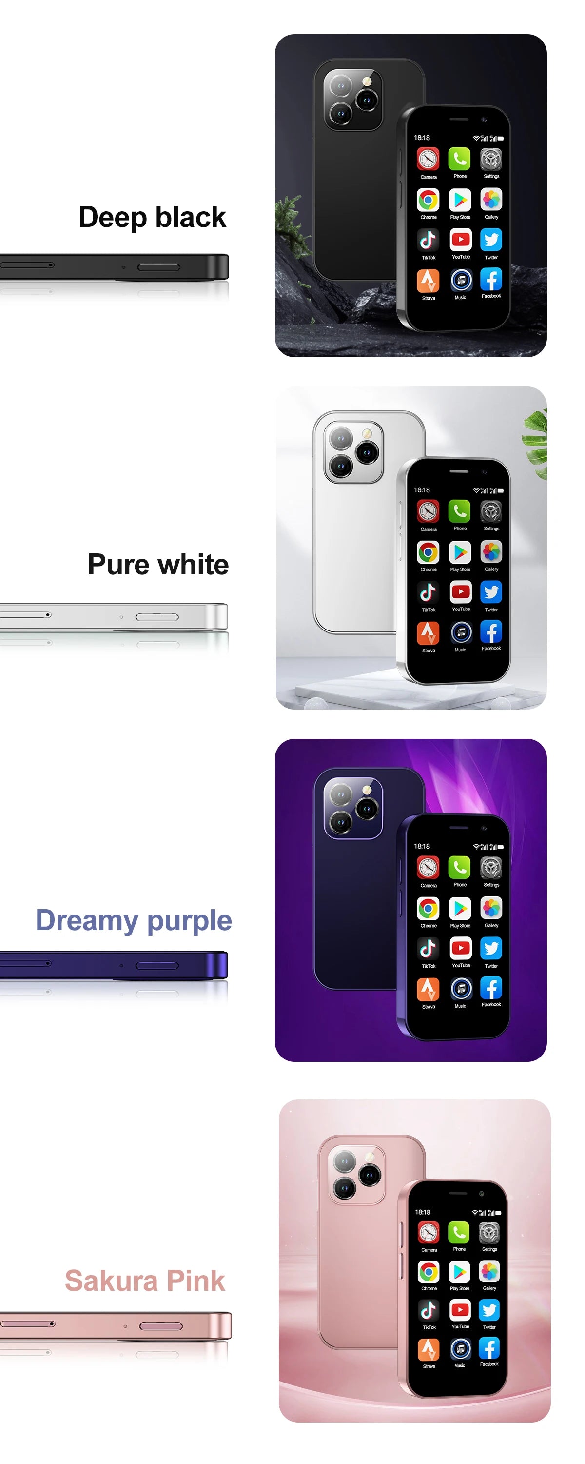 2025 HOT SALE SERVO KING8000 4G Mini Smartphone Android Global GPS 3.0" Display 5MP+2MP WIFI 2000mAh Battery Small Mobile Phones