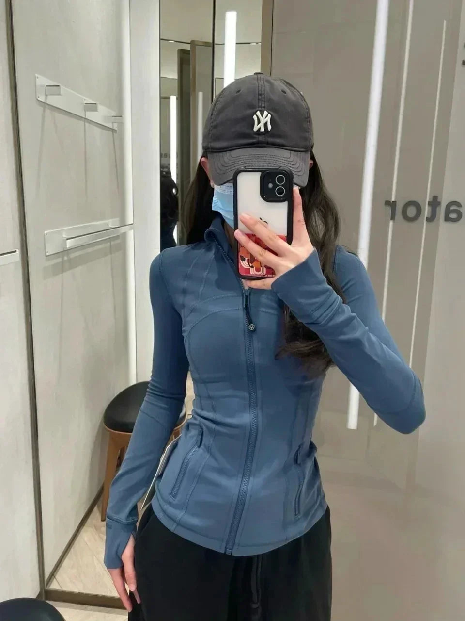 Yoga Clothes Women Define Jacket With Logo Wear Long Sleeve Full Zipper Sports Gym Workout Clothing Slim Fit Dupes Athletic