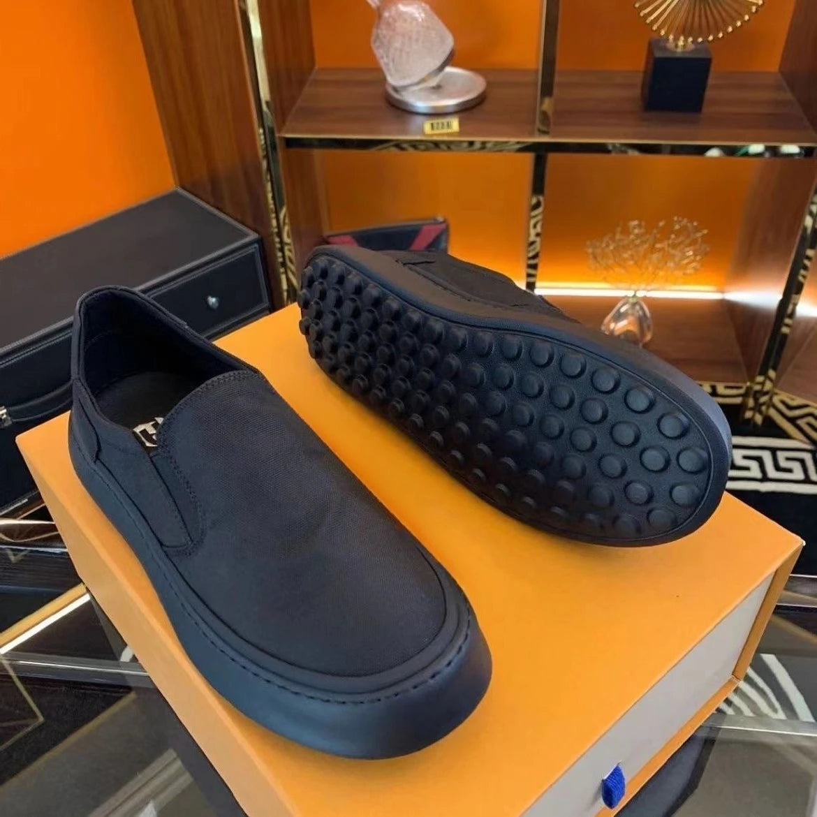 Men's Shoes 2025 Spring Summer New Ice Silk Fashion Sneakers Platform Soled Men's Trendy Versatile Casual Breathable Board Shoes