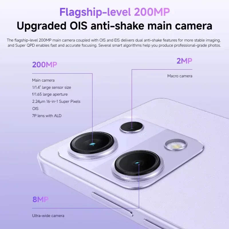 Global Version Xiaomi Redmi Note 14S MediaTek Helio G99 Ultra 200MP Al Camera System 6.67" AMOLED 120Hz Display 5000mAh