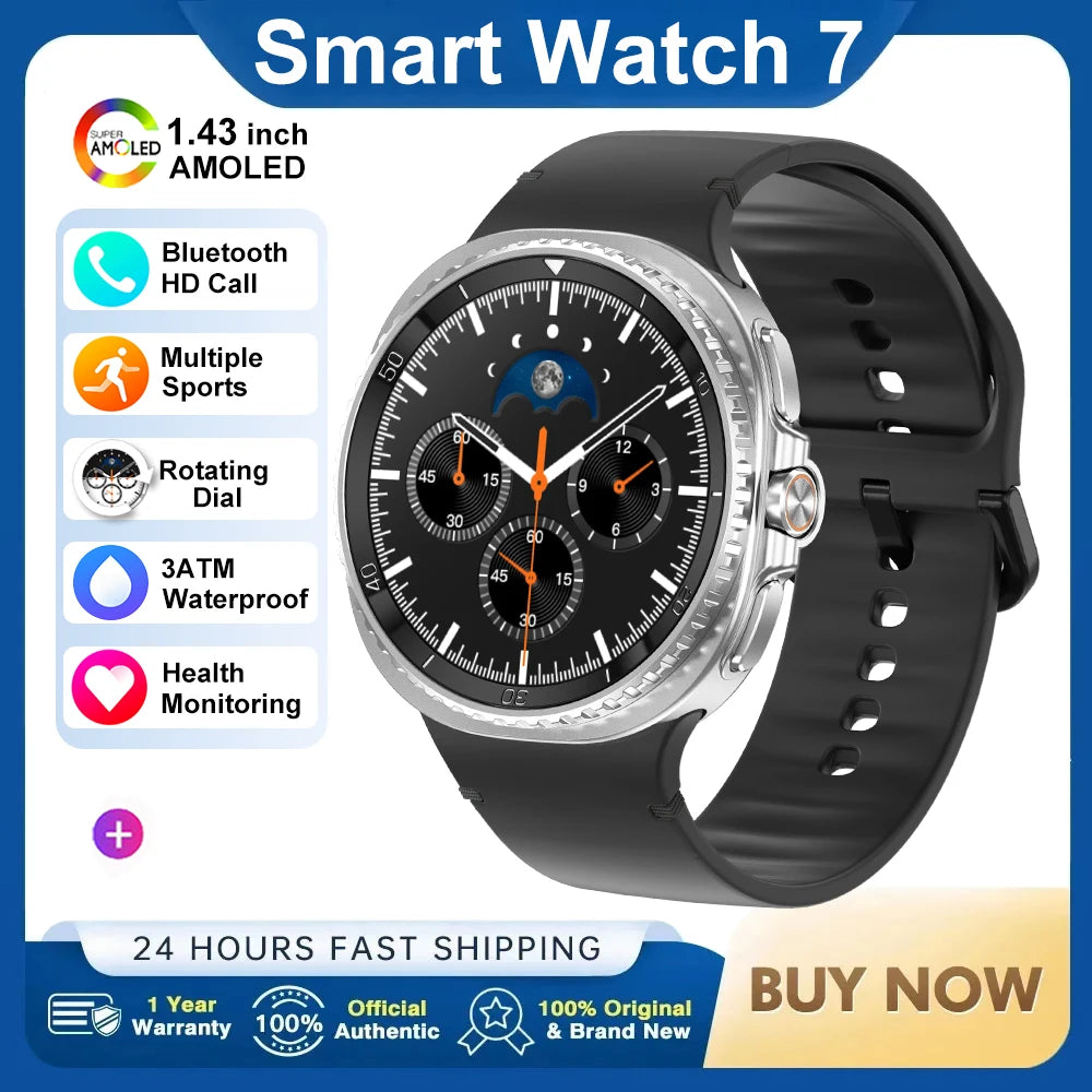 2025 Smart Watch 8 Classic With a 4-Piece Modular Case Structure Rotating Dial More Sports Modes Heart Rate BT Call Smartwatch