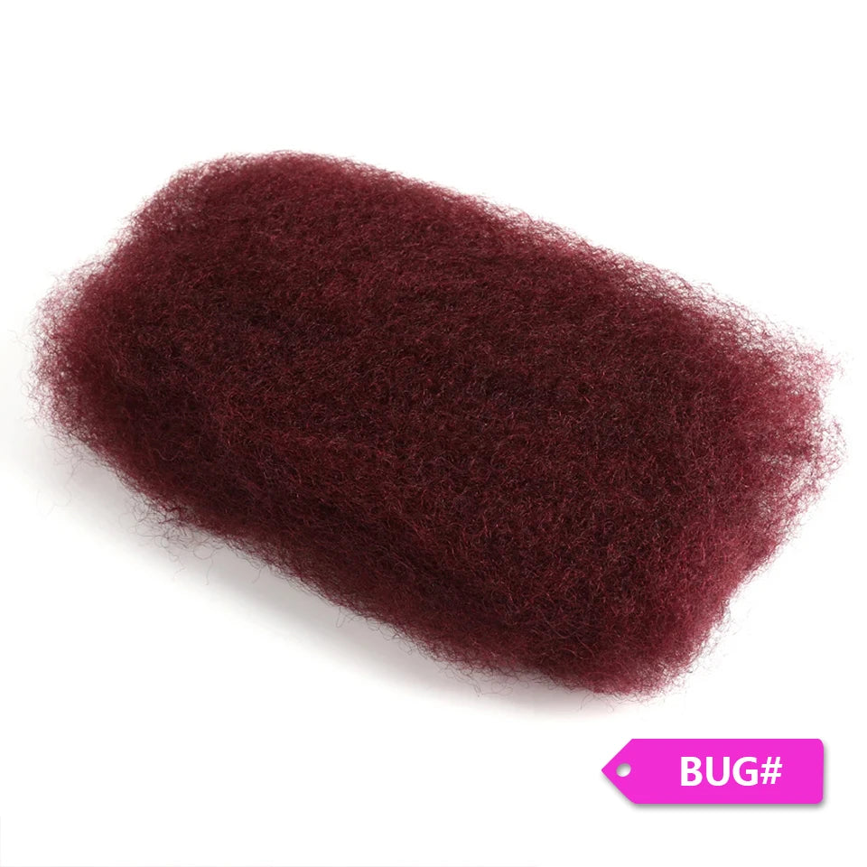 Afro Curly Bulk Human Hair Kinky Twist Crochet Braiding Hair 100% Human Hair Bundles Virgin Dreadlock Braids Hair Color 4# 30#