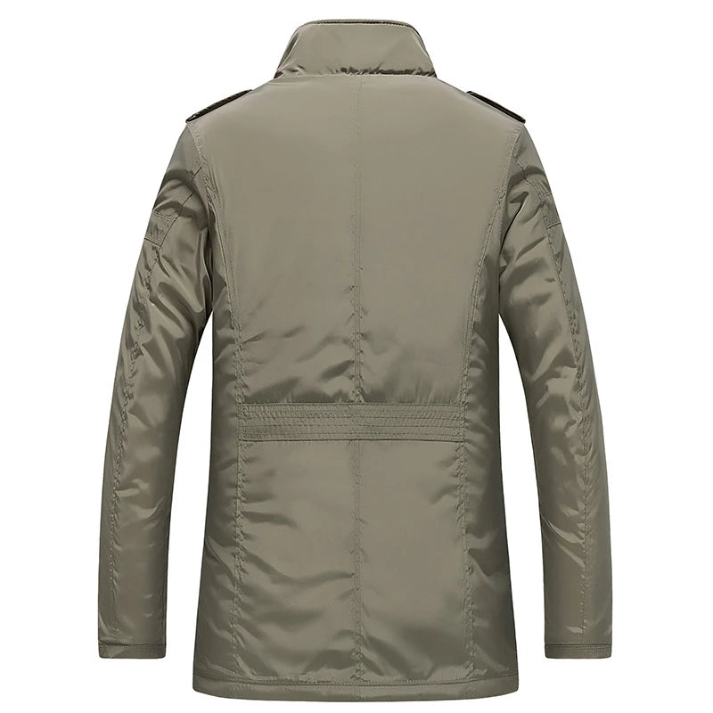 2025 Winter Men Jackets and Coats Casual Windproof Thick Warm Jacket Men's Long Trench Coat Parka Clothing Drop Shipping