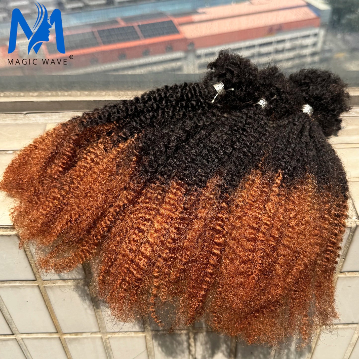 100% Human Hair Soft Afro Kinky Human Hair Bulk 16inch 30g/Pack T1B/30 Color 4C Afro Kinkys Bulk Human Hair for Locs Extensions