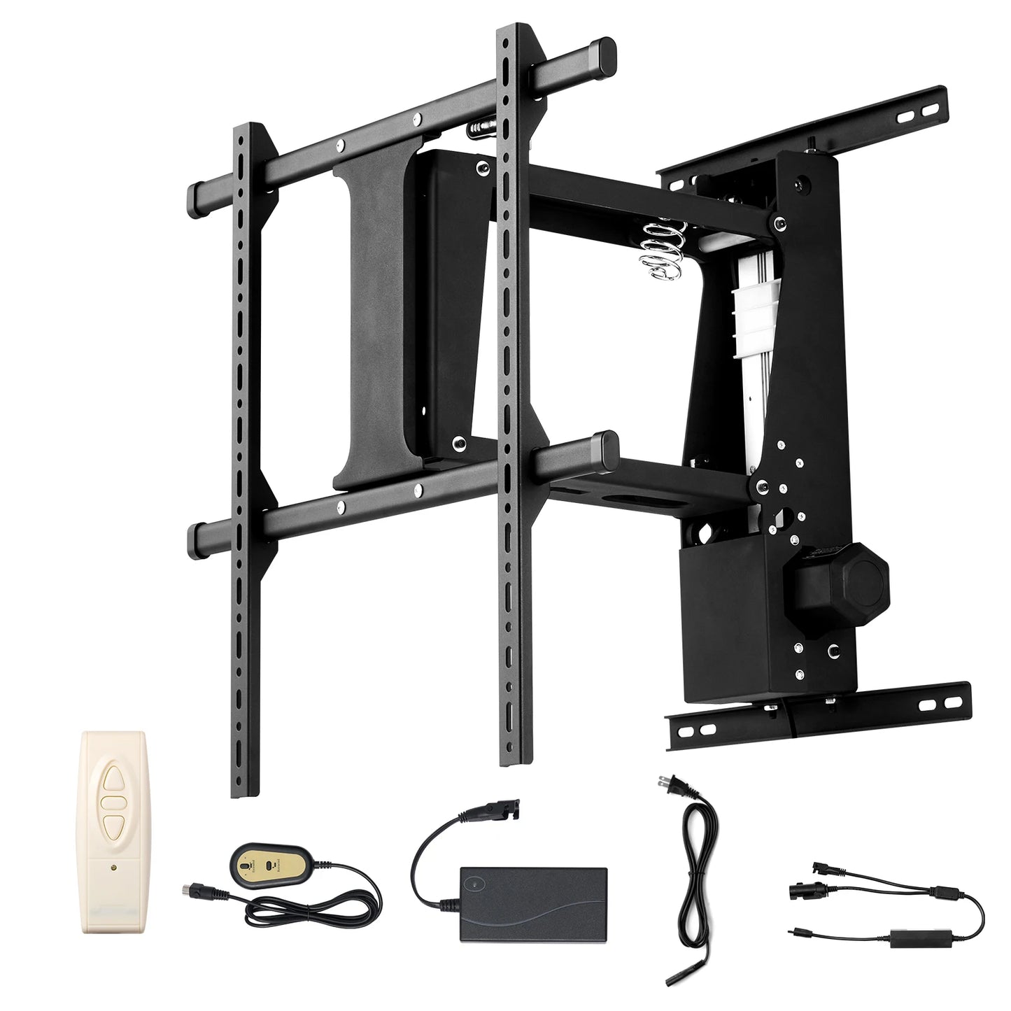 SucceBuy Motorized TV Wall Mount for 32 to 55/65/70 Inch Adjustable TV Mount Bracket w/ Max VESA 24 x 16/24 in Up to 88-132 lbs