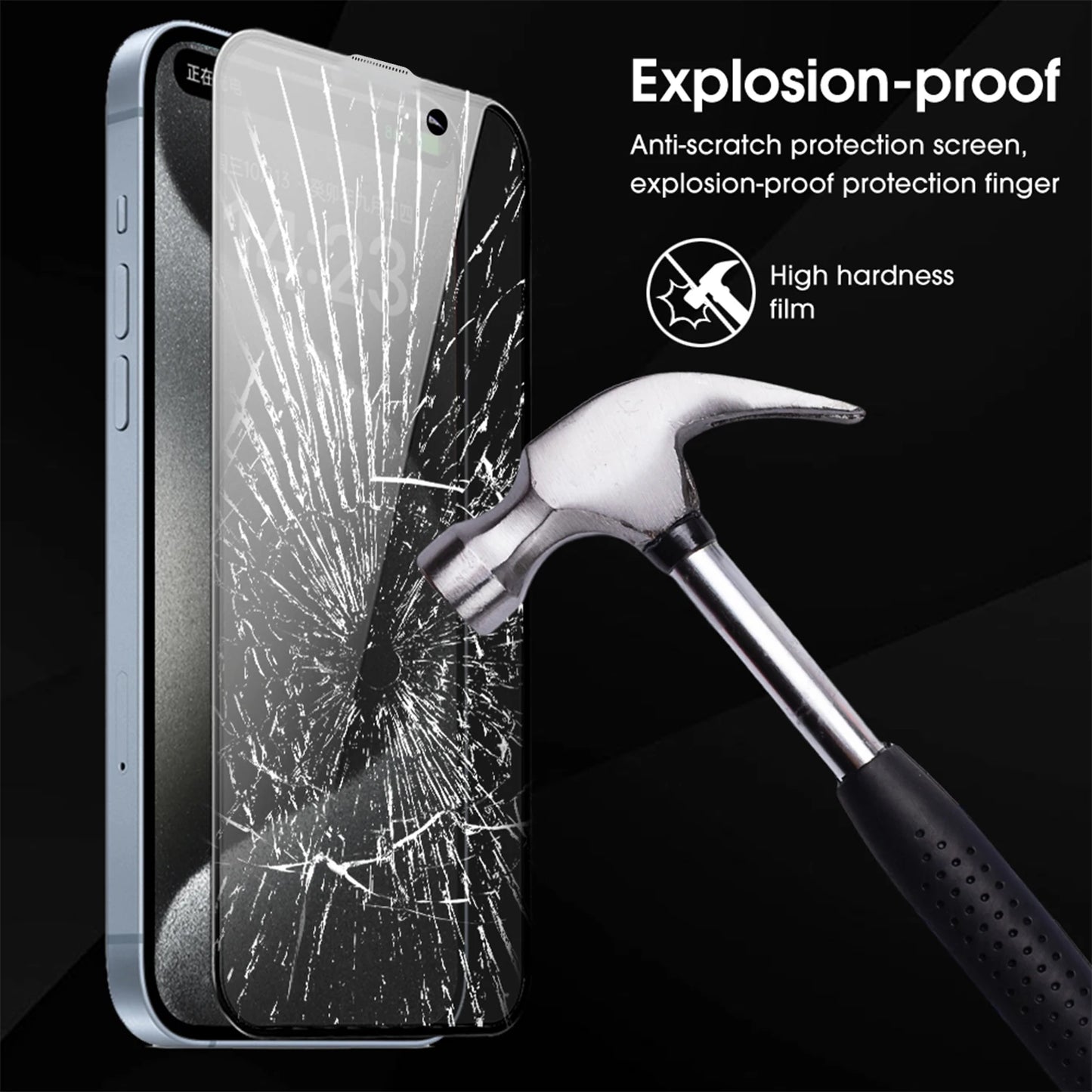 Anti Spy Tempered Glass Screen Protectors for IPhone 17/17 Air/17 Pro/17ProMax Private Film with Installation Frame for IPhone17