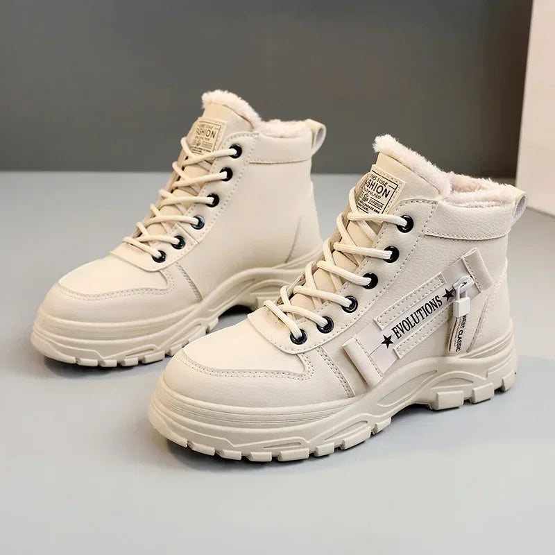 Winter Snow Boots for Women Casual High-top Shoes Warm Womens Sneakers Platform Ankle Boots Zapatillas De Mujer  Tenis De Mujer
