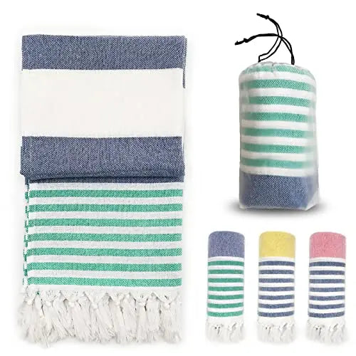 Turkish Beach Towels 39*7" Oversized  Quick Dry Sand Free  Bath  Pool Gym and Bathroom
