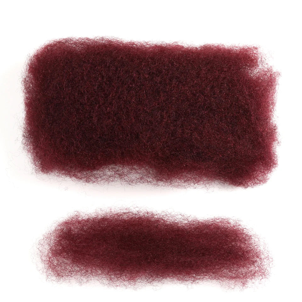 Brown Blonde Highlight  Afro Kinky Bulk Hair No Attachment Afro Curly Bulk Human Hair Remy Dreadlock Natural Color Braids Hair