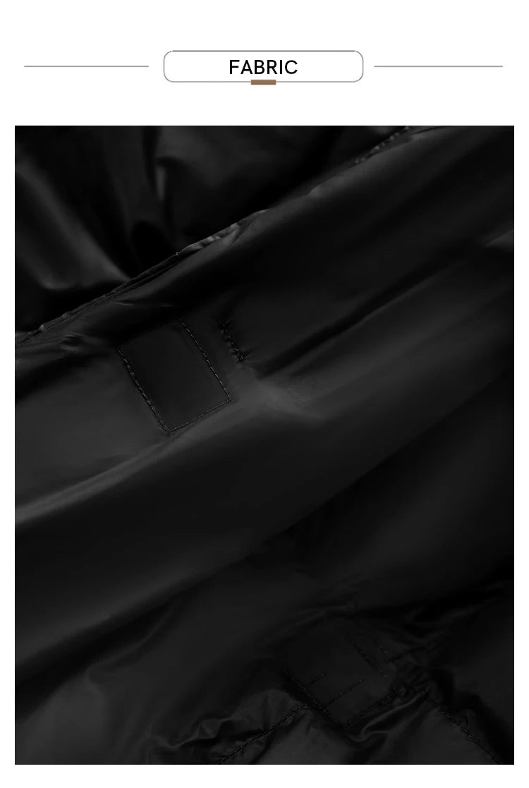 AMII Minimalist 2025 Down Jacket Coat Women Winter Warm Long Bread Puffer Coat Light Thick Quality Fashion Outerwear 12324060