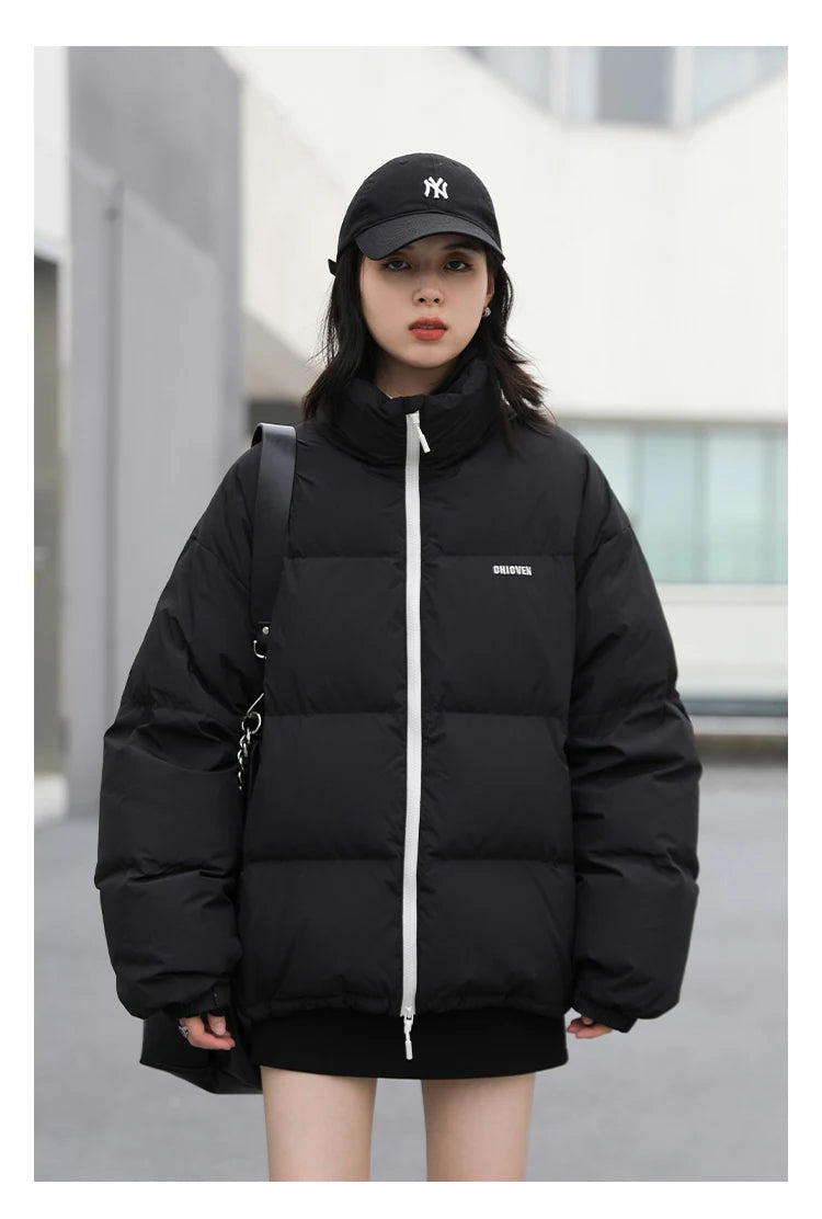 CHIC VEN Women Down Coats Solid 90 White Duck Down Stand Collar Female Down Jacket Warm Ladies Overcoat Autumn Winter 2024