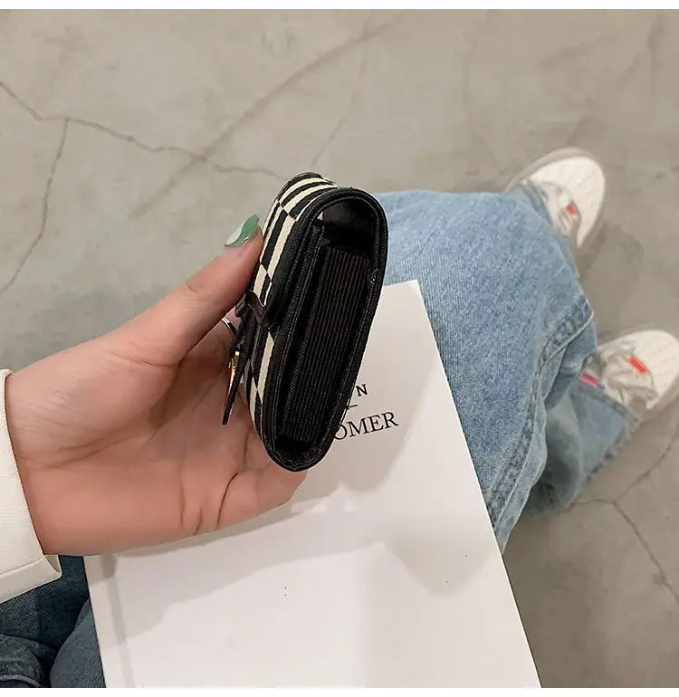 Card Bag Multi-card Position High Value Change Tide Autumn Winter Internet Celebrity Folding Organ Fashion Versatile Short Small