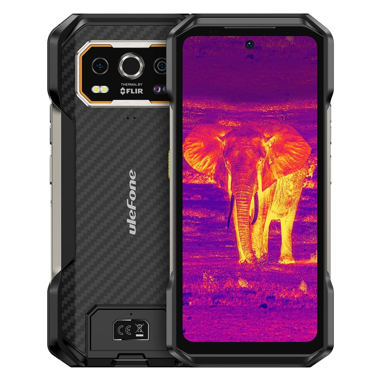 Ulefone Armor 27T Rugged Phone Thermal Imager 12GB+256GB 10600mAh 6.78'' Android 14 Helio G99 Night Vision 4G NFC Smartphone