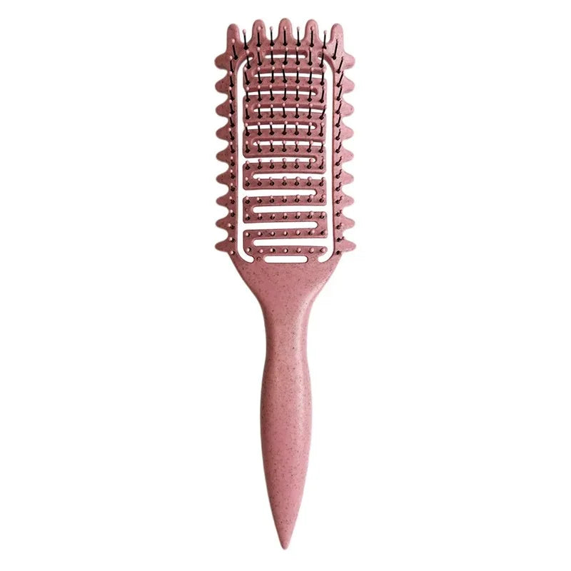 Curl Define Styling Brush Hollow Out Detangling Hair Brush Tangled Wet Curly Hair Comb Shaping Curls Barber Hairdressing Tools