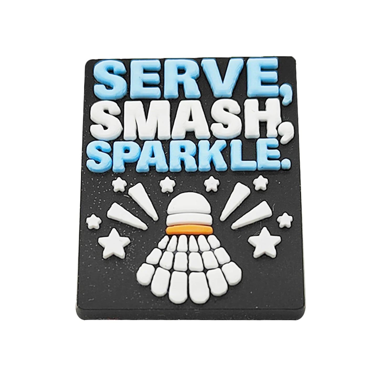 1-9PCS Sport Love Badminton Maniac PVC Shoe Charms For Clogs Pins Fit Wristbands Garden Shoes Button Decorations Kid Gift