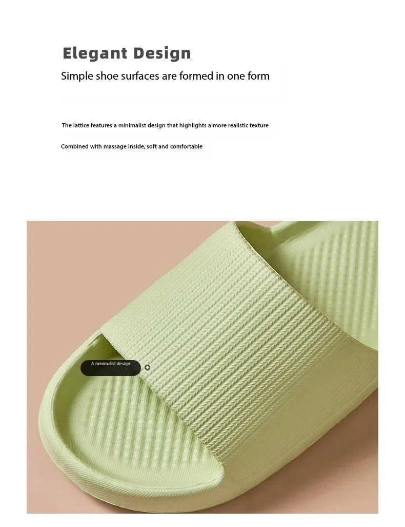 Soft Sole Massage Shower Shoes for Women Men Couples Waterproof Non-slip Home Leisure Fashion Bathroom Slippers