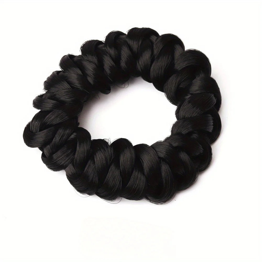 Hair volume weaving, high elasticity, bun shaped wig, hair loop, adult, children, women's headband, hair accessories