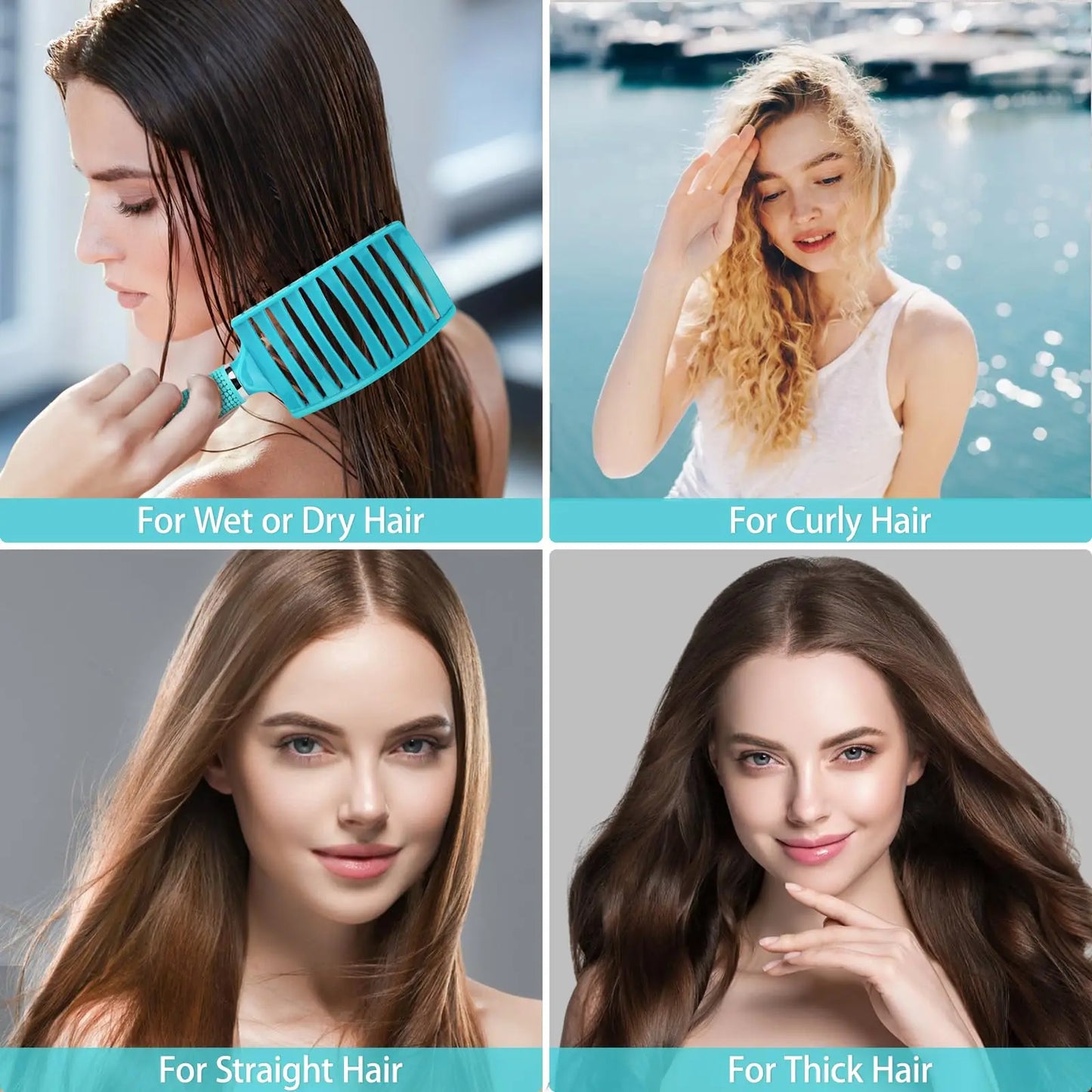 Professional Hairdressing Comb For Woman Salon Scalp Massage Combs Barbershop Wet Curling Hair Styling Brush Barber Accessories