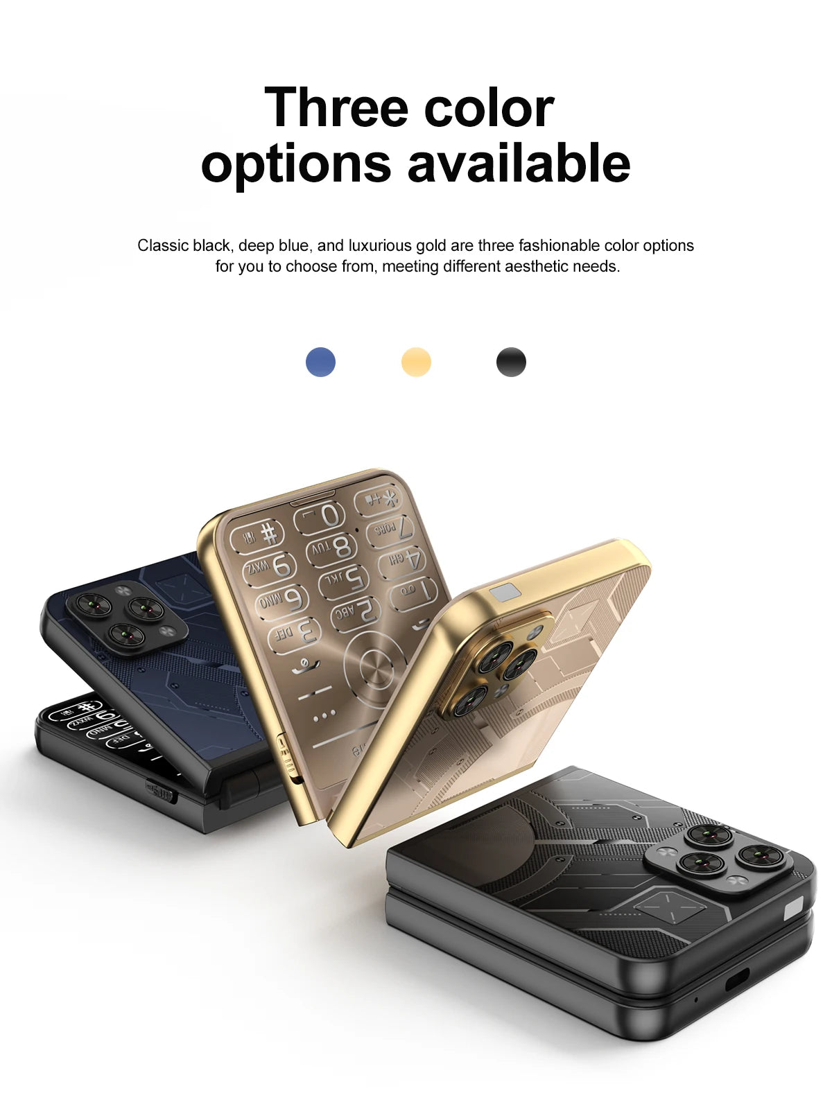 Low Price Sale SERVO Flilo9 3G Flip Mobile Phone 2 SIM Card Speed Dial Blacklist Call Record FM Radio 2.6inch Fold Cellphone MP4