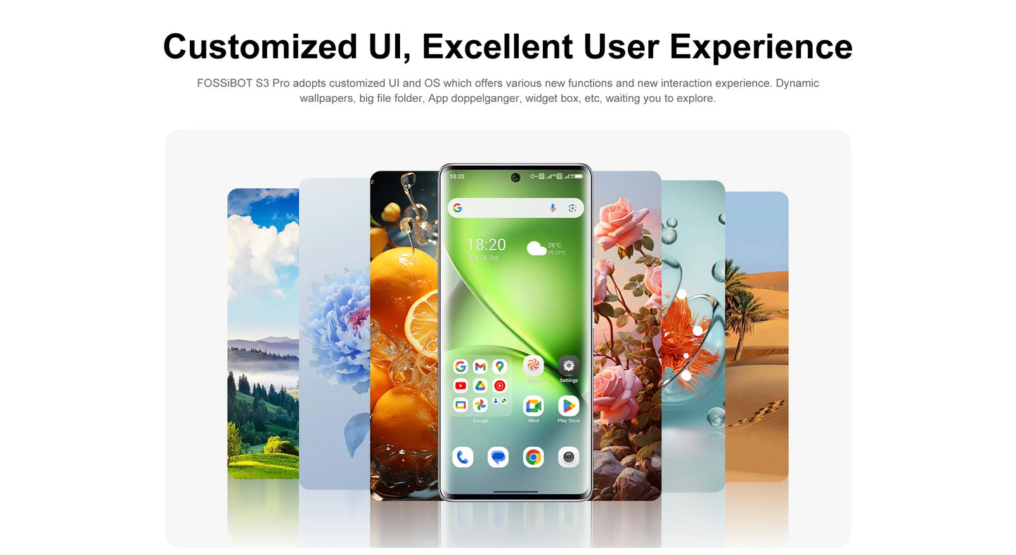 FOSSiBOT S3 PRO Smartphone 20GB +128GB 6.67" AMOLED Display Android 14  Mobile 8+64MP Camera NFC Cell Phone