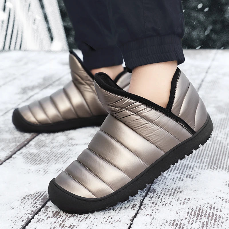 Winter Women Waterproof Snow Boots Lightweight Women Ankle Boots Sneakers Outdoor Sandproof Couple Warm Cotton Boot Botas Mujer