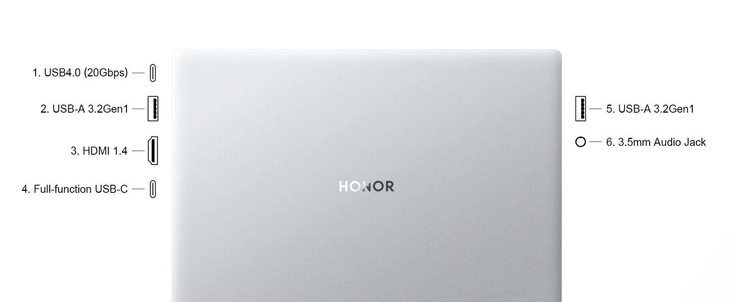 HONOR Laptop MagicBook X14 Plus 2024 14" Inch 2.8K 120Hz AMD Ryzen R7 8845HS 16/32GB 1TB Computer PC Notebook Ultrabook FMI-721