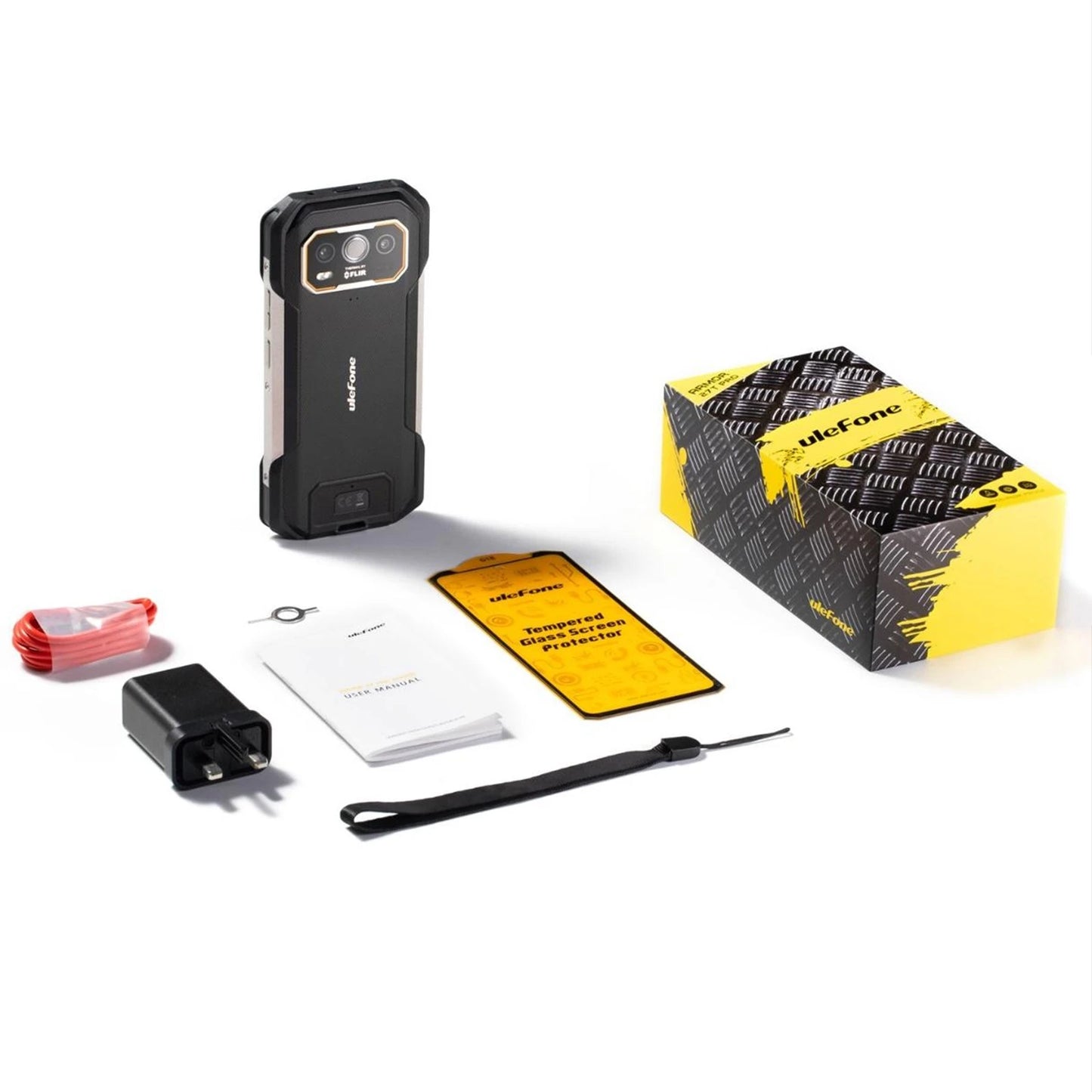 Ulefone Armor 27T Rugged Phone Thermal Imager 12GB+256GB 10600mAh 6.78'' Android 14 Helio G99 Night Vision 4G NFC Smartphone