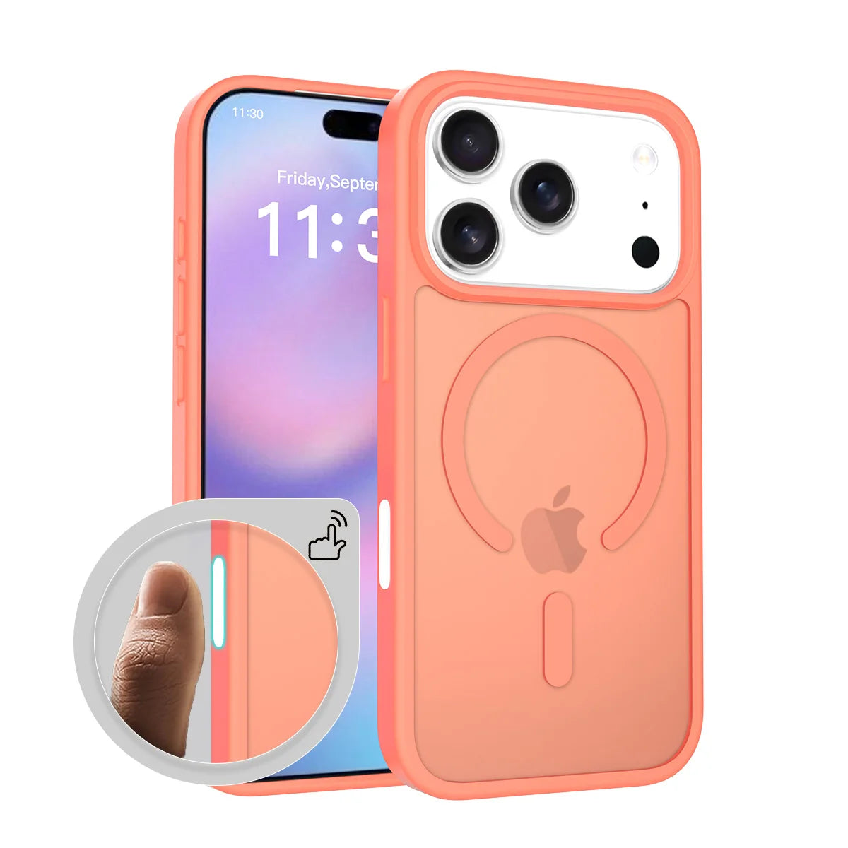 Fit iPhone 17 Pro Matte Case,Compatible with MagSafe Shockproof Protection Translucent Cover For iPhone 17 Air/17 Pro Max/17