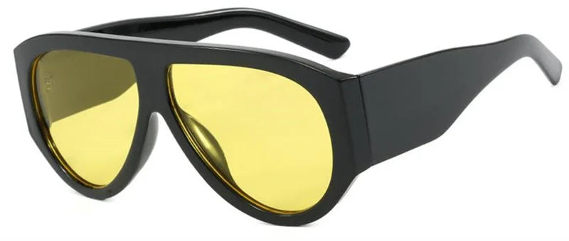 HOT Sun Glasses Unisex Anti-UV Spectacles Oversie Frame Eyeglasses Retro Ornamental Width Temples Sunglasses