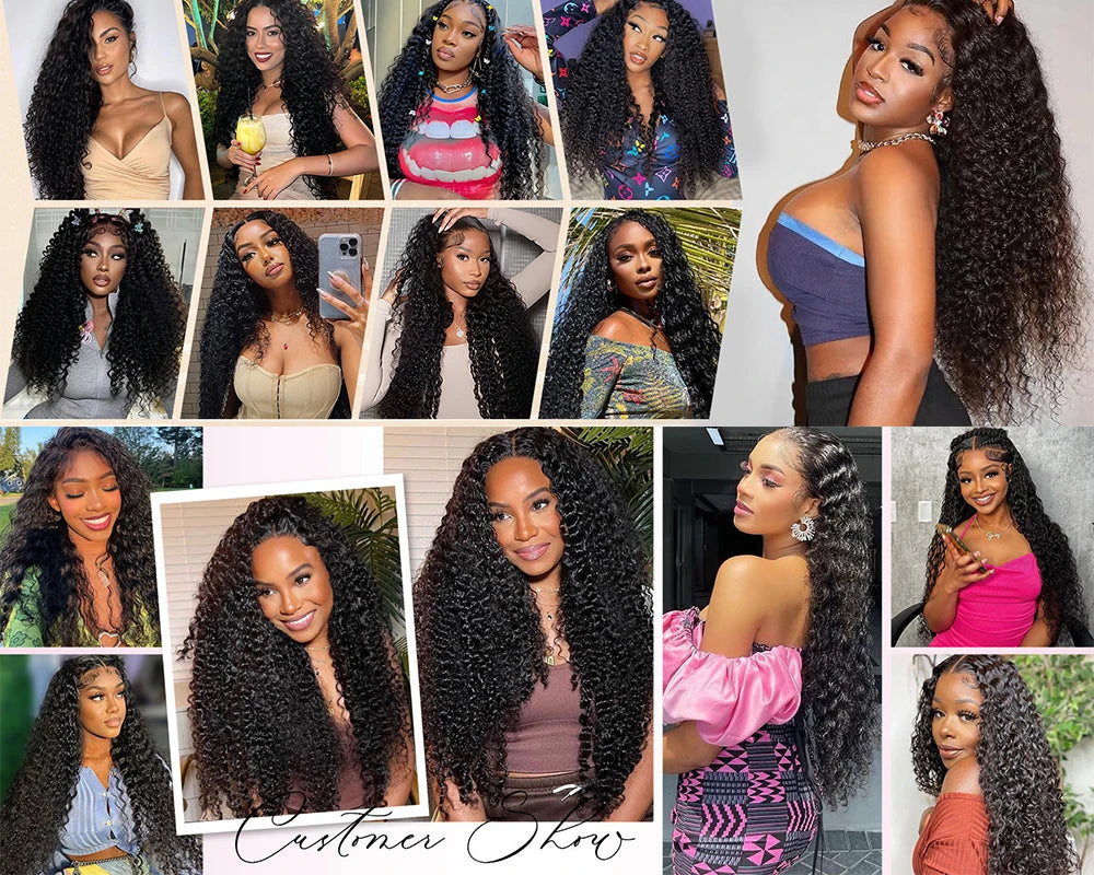 Burmese Curly Hair Bundles with Closure 4x4 Deep Wave Bundles Virgin Human Hair 100% Vietnamese Raw Human Hair Weave Extensions