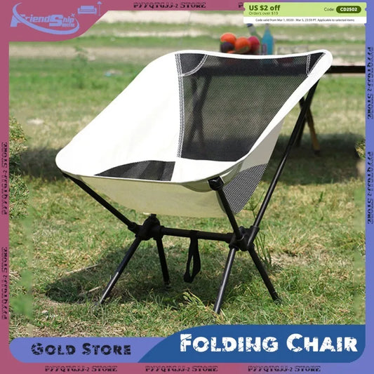 Portable Folding Chair Oxford Fabric Chair Strong Load-bearing Capacity Camping Beach Fishing Backrest Chairs Outdoor Furniture