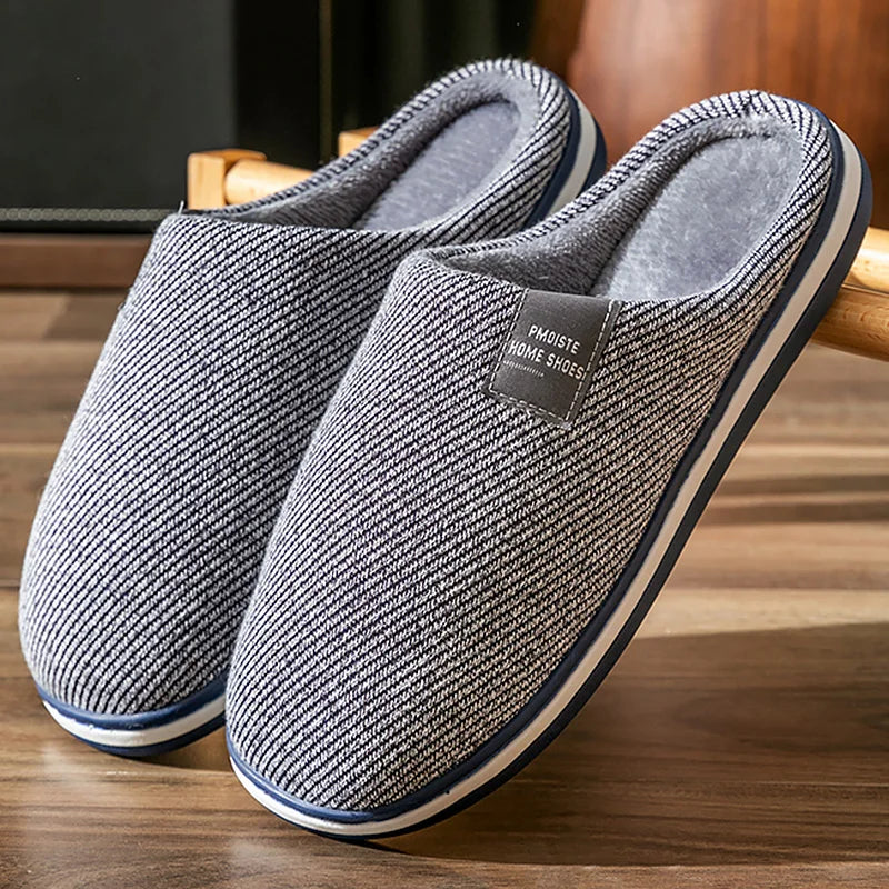 Bedroom Slipper for men Memory Foam Warm Soft Non Slip Wear resistant High Quality Indoor Shoes men Luxury