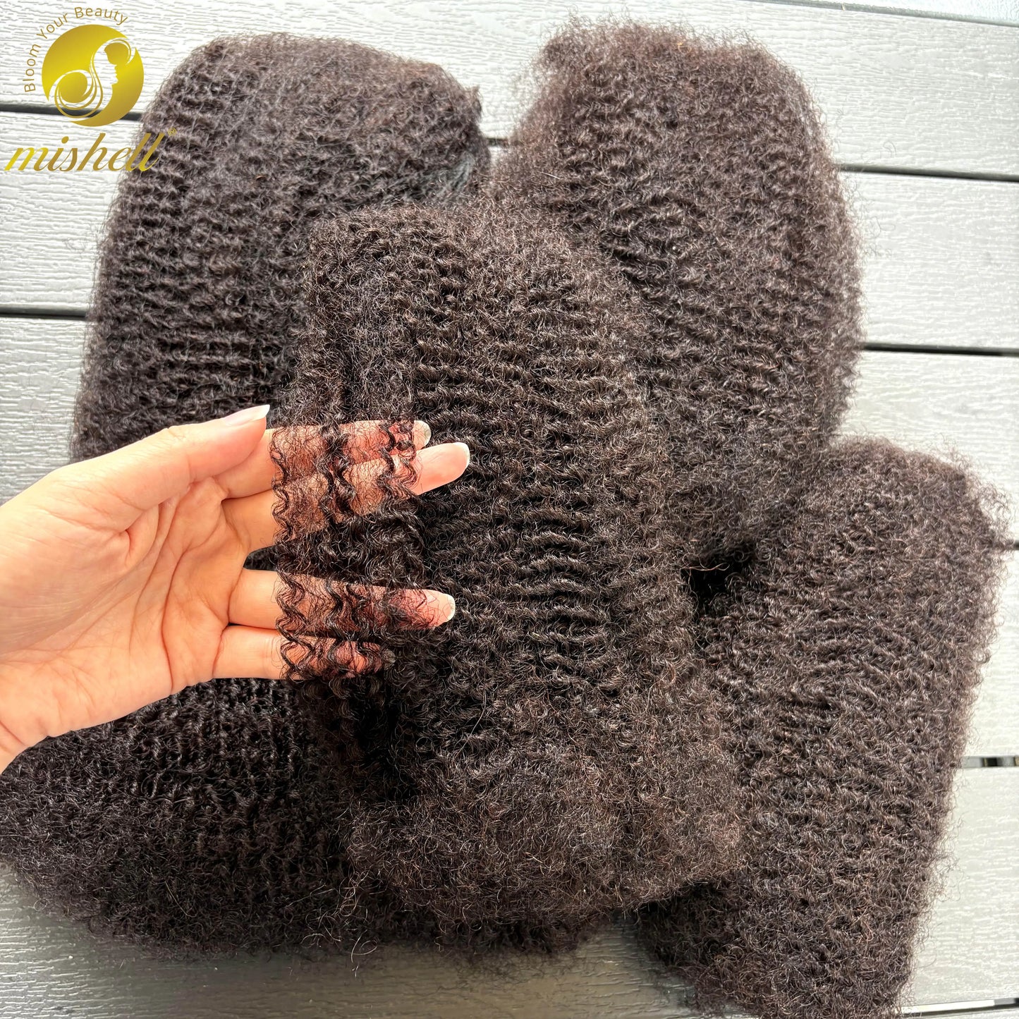 50g/Pack Afro Kinky Curly Human Hair Bulk For Braiding Dreadlock Remy Bulk Hair No Attachment Peruvian Natural Color Braids Hair