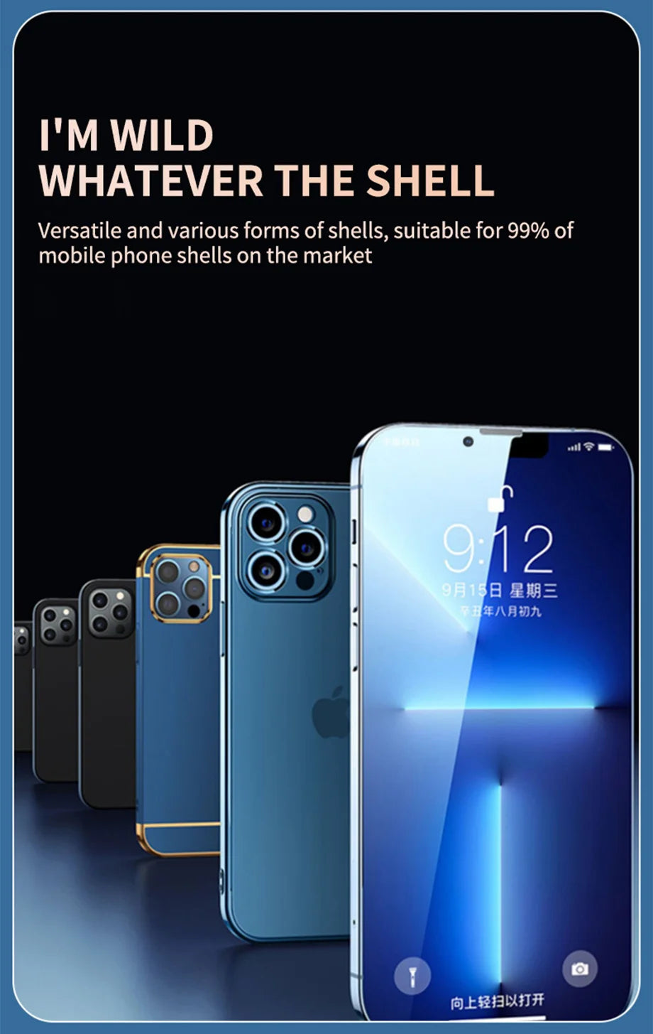 2PCS Anti-Spy Tempered Glass+1PC Phone Case Set Meal For iPhone 15 13 14 12 11 Pro Max 15 Plus Screen Protector Protective Film