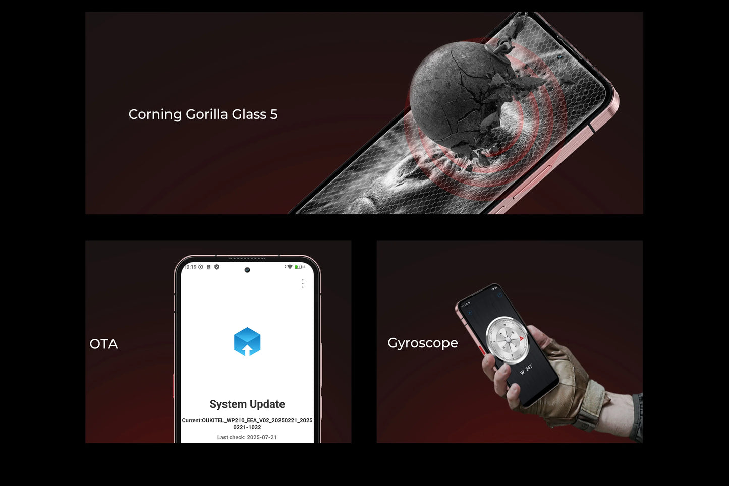 【World Premiere】OUKITEL WP210 Rugged Phone - MTK 8200, 36GB 512GB, 8800mAh 45W, 6.7", 108MP NFC Android15 Smartphone  WIFI/5G