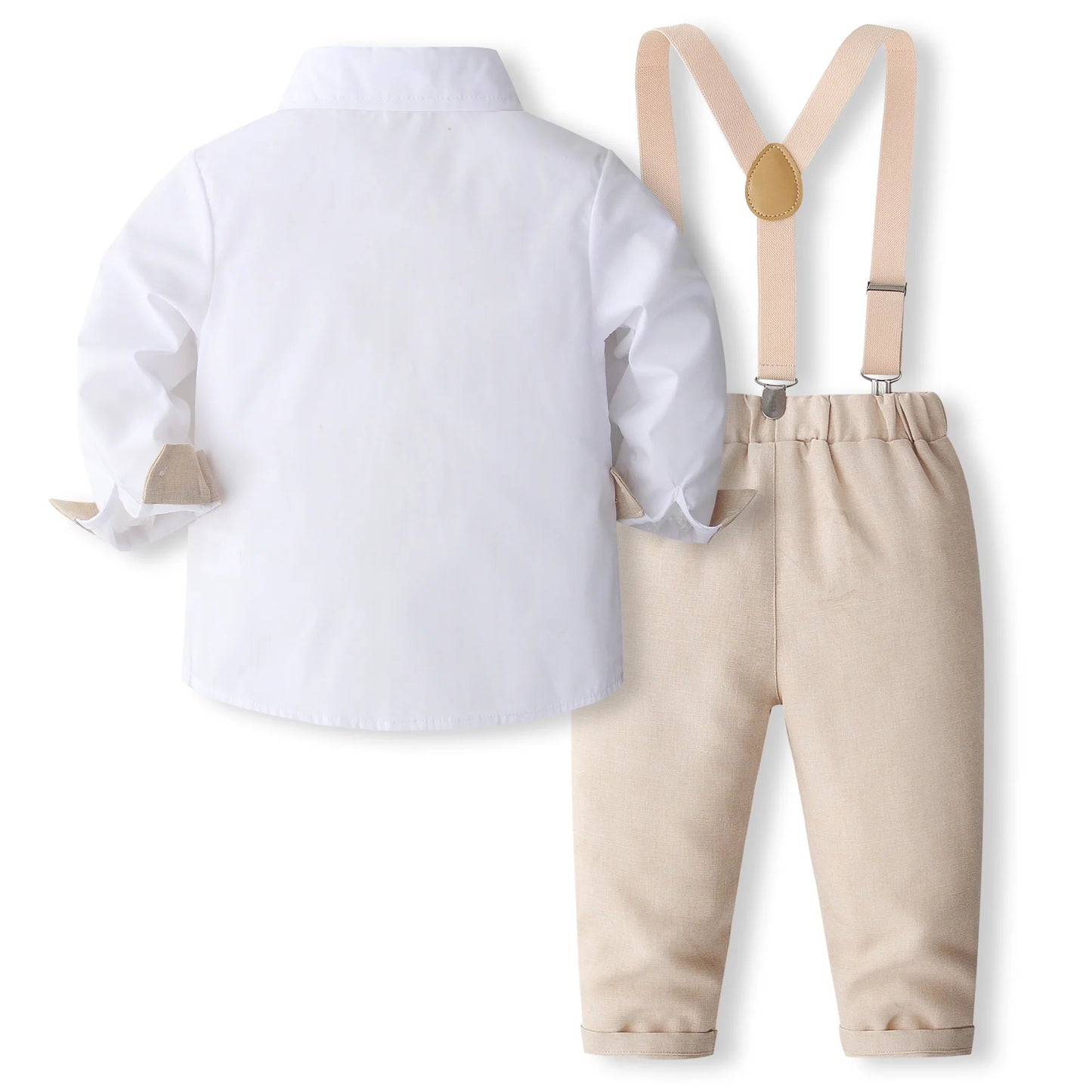 4PCS Gentleman Outfit for 1 2 3 4 5 6 Years Baby Boys Spring Autumn Kid Formal Birthday Party Costume Children's Long Sleeve Set