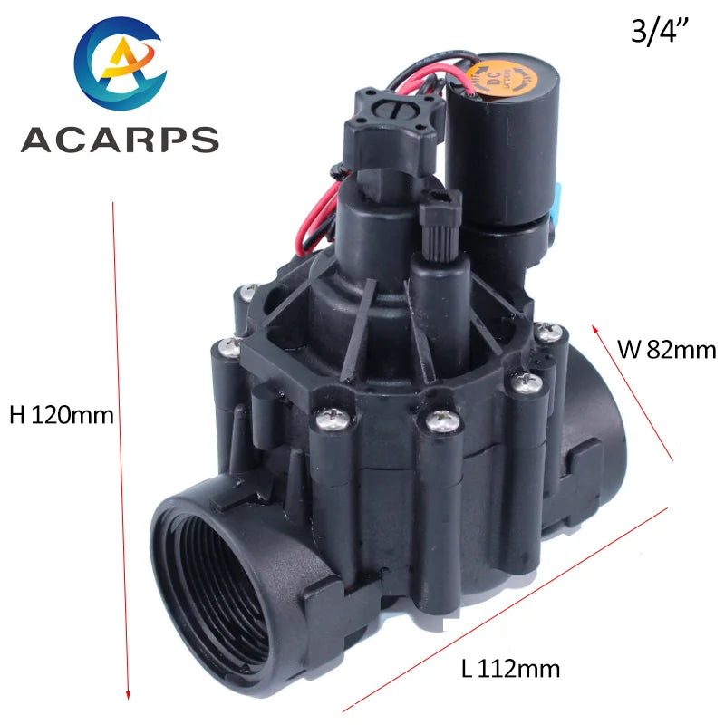 3/4''  2 Way Irrigation Solenoid Valve 220V 12V 24V DC Latching Solenoid Valve With Flow Regulation For Agricultural Irrigation