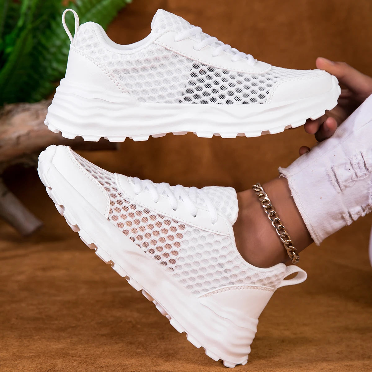 Big Size Tennis for Women Lightweight Sneakers High Quality Breathable Outdoor Athletic Jogging Sport Running Walking Shoes