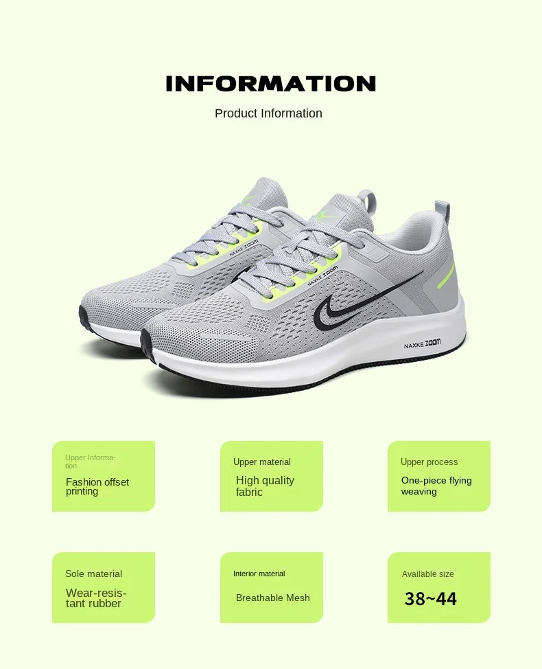Men's Shoes 2025 New Summer Breathable Mesh Casual Sports Shoes Men's Trendyy Versatile Work Running Shoes