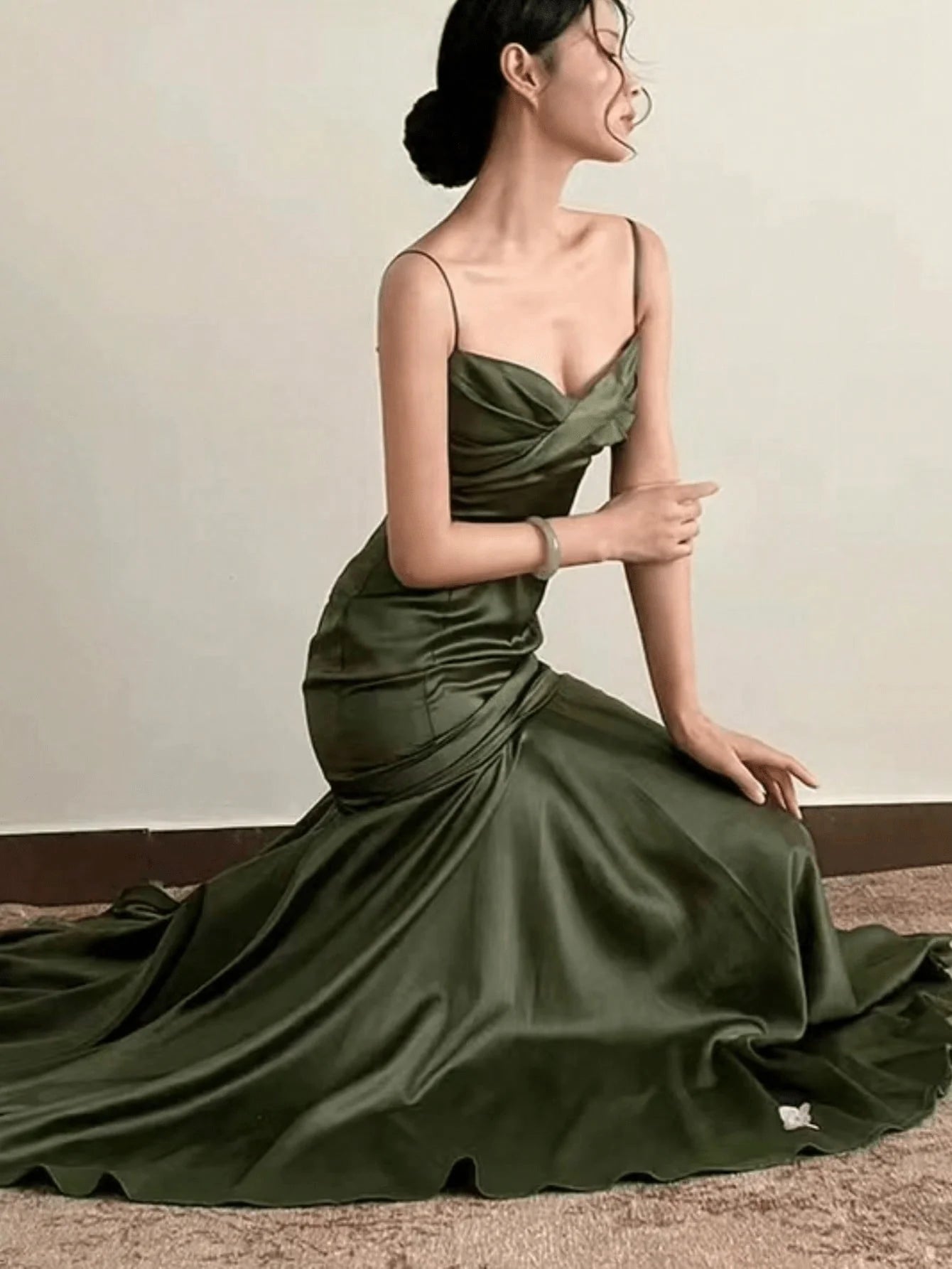 Women Elegant Red Maxi Evening Dresses Vintage Solid A Line Fashion Slim Party Birthday Prom Femmle Wedding Guest Vestido Summer