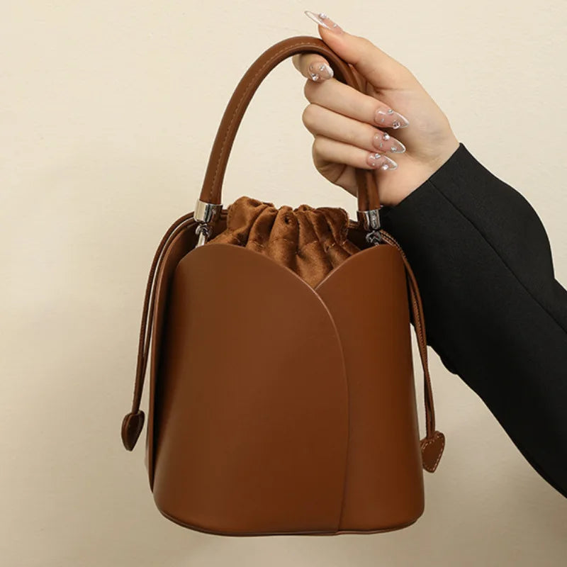 Bags, women's spring and summer bucket bags, versatile single shoulder crossbody bags, handbags