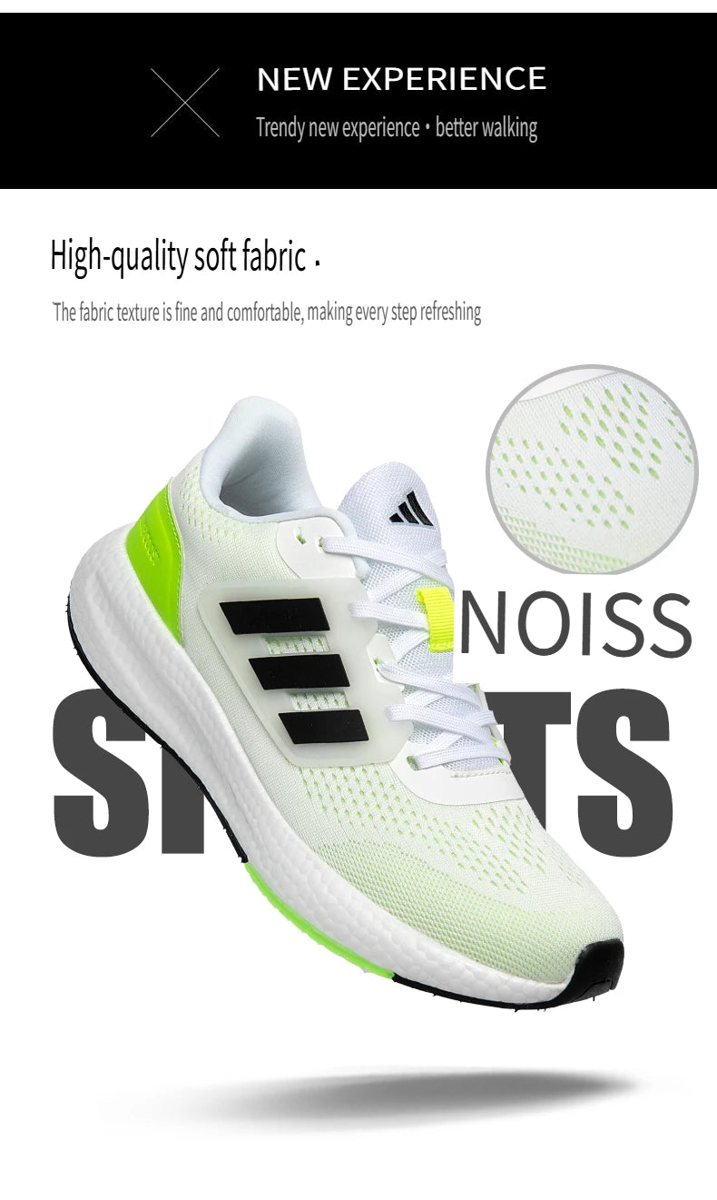 2025 New Summer  Lightweight High Quality Three Bars Mesh Popcorn Sports Running Shoes Couple Style36-45 Breathable Comfortable